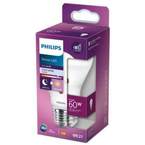 PHILIPS PS741    D2D 6,5W (60W) A60 E27 CW 4000K FR ND SRT4