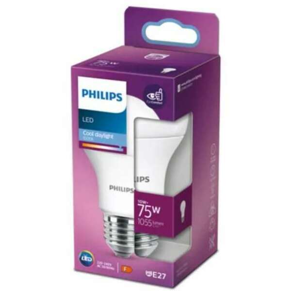 PHILIPS PS757    10W (75W) A60 E27 CDL 6500K FR ND 1PF/10