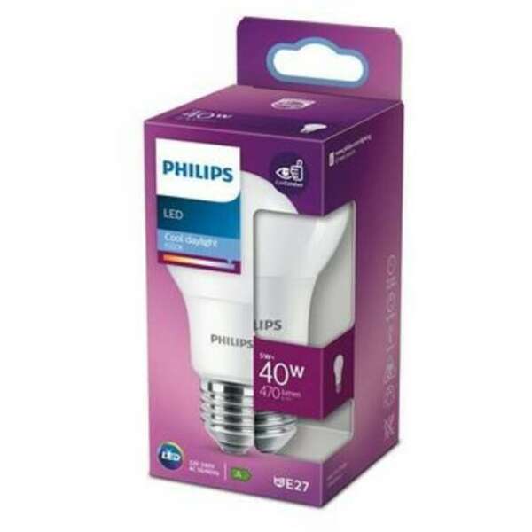 PHILIPS PS758    5W (40W) A60 E27 CDL 6500K FR ND 1PF/10