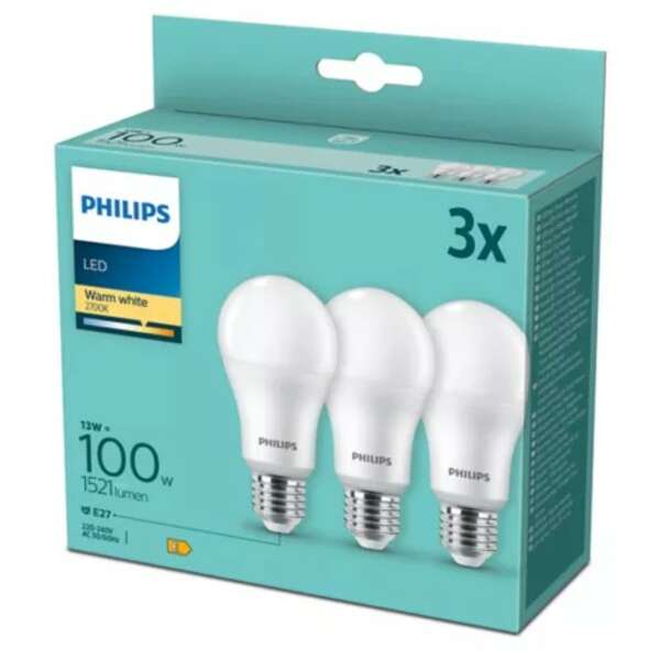 PHILIPS PS695    13W(100W) E27 A67 WW FR SET 3/1