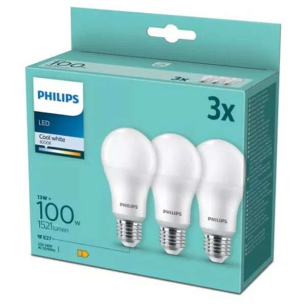 PHILIPS PS696    13W(100W) E27 A67 CW FR SET 3/1
