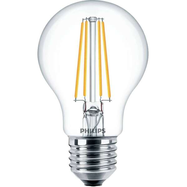 PHILIPS   classic  7W(60W) E27 CW 4000K A60 CL ND SRT4