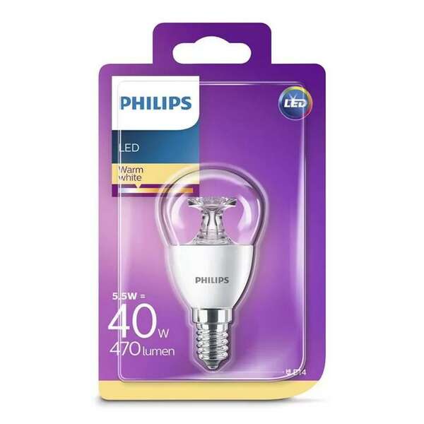 PHILIPS   5,5W(40W) P45 E14 WW CL ND SRT4 PS688