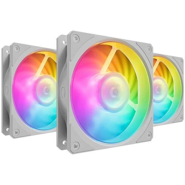 COOLER MASTER Mobius 120P ARGB White 3-pack kit (MFZ-M2DW-243P2-R1)