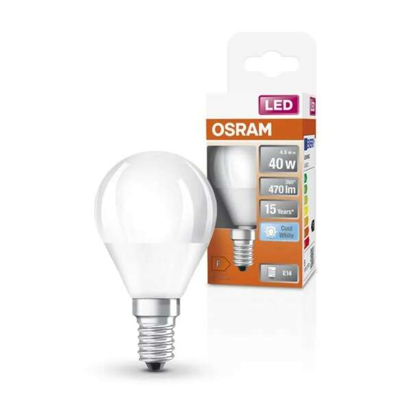 OSRAM  LED  E14 4.9W (40W) 6500K 470lm