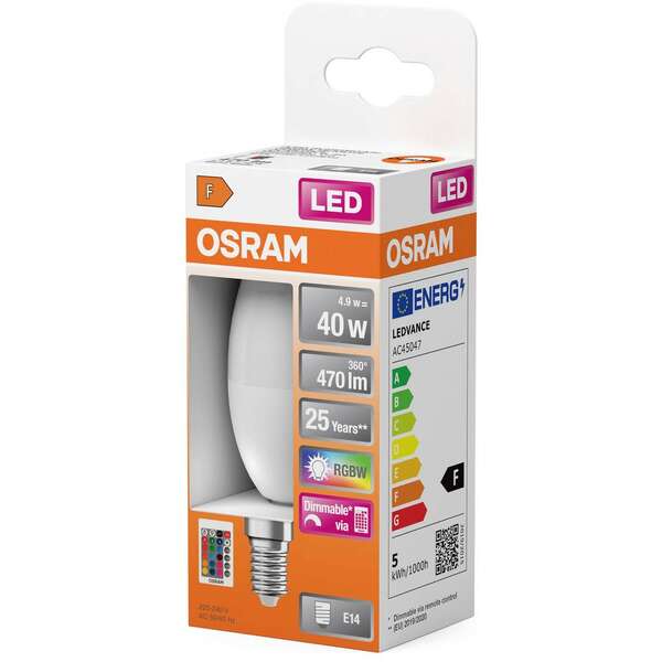 OSRAM   RGB daljinski E14 4.9W 2700k dim