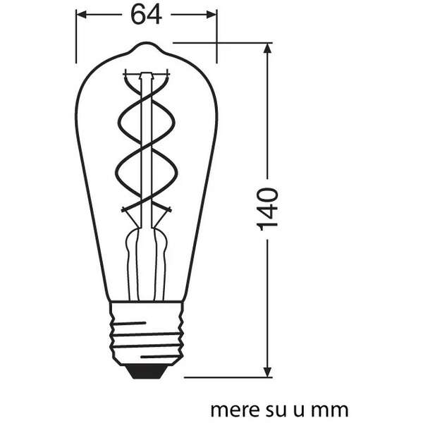 OSRAM Vintage 1906 LED  SMOKE 16 4W/818 E27