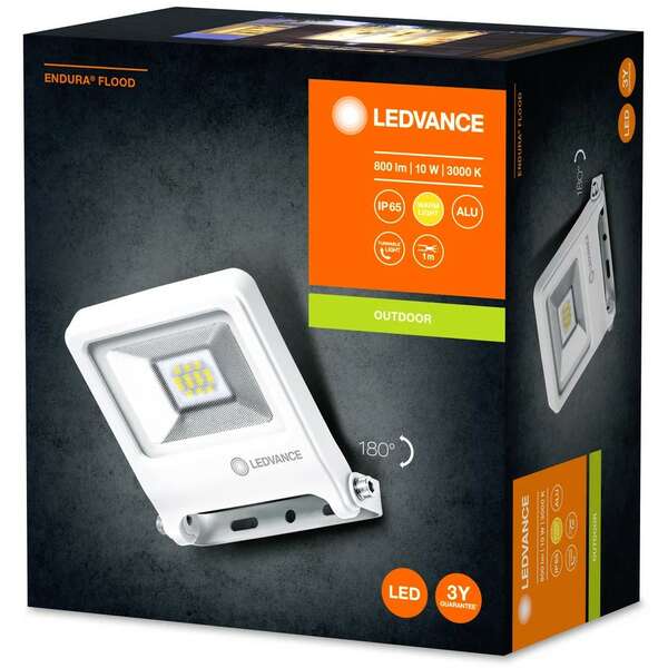 LEDVANCE  LED reflektor Flood 10W 3000k beli