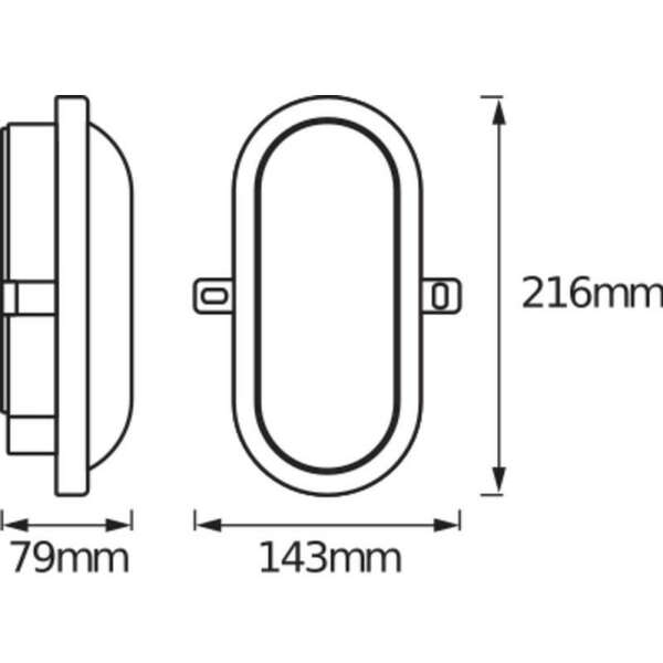 LEDVANCE  Bulkhead 11W 4000k crna