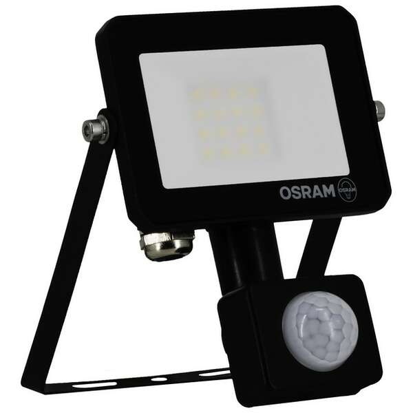 OSRAM  FL reflektor LUX senzor 10W 3000K IP65 crni