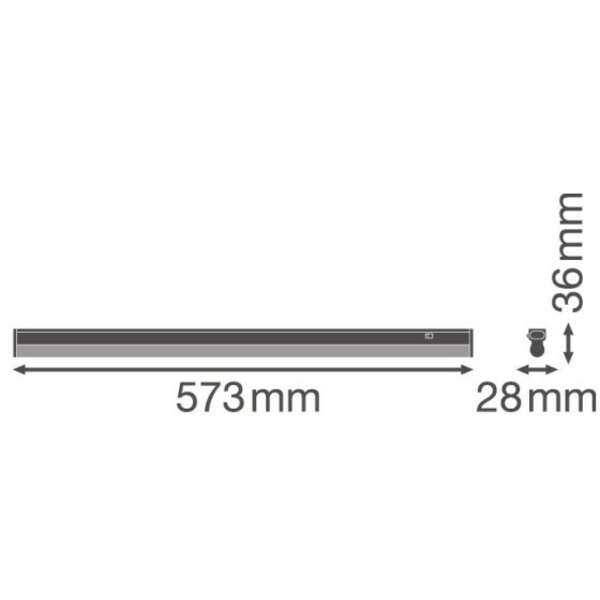 LEDVANCE  LED Svetiljka sa prekidacem 600mm8W/4000K