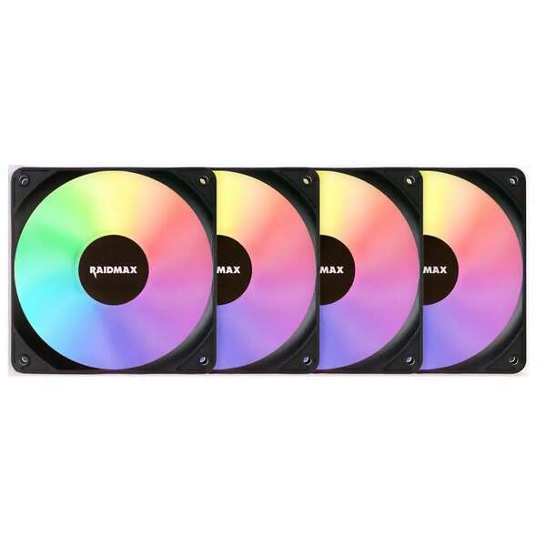 RAIDMAX 4x120mm kit Black Infinity ARGB NV-X120FBDC4