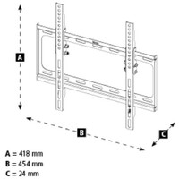 HAMA LCD nosac Tilt 32-75 V400 crni