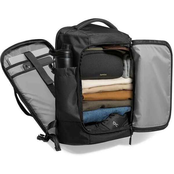 TOMTOC NAVIGATOR T66 LITEWAY TRAVEL BACKPACK BLACK 17