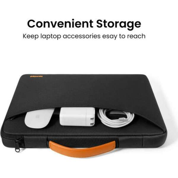 TOMTOC DEFENDER A22 LAPTOP BRIEFCASE BLACK 13