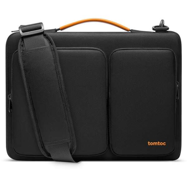 TOMTOC DEFENDER A42 LAPTOP BRIEFCASE BLACK 14