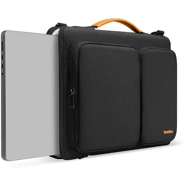 TOMTOC DEFENDER A42 LAPTOP BRIEFCASE BLACK 16