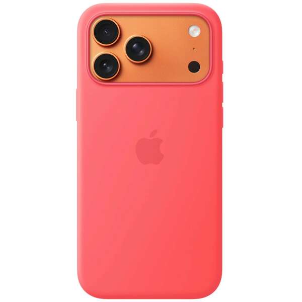 APPLE iPhone 17 Pro Max Silicone Case with MagSafe - Bright Guava (SEASONAL) mhw64zm/a