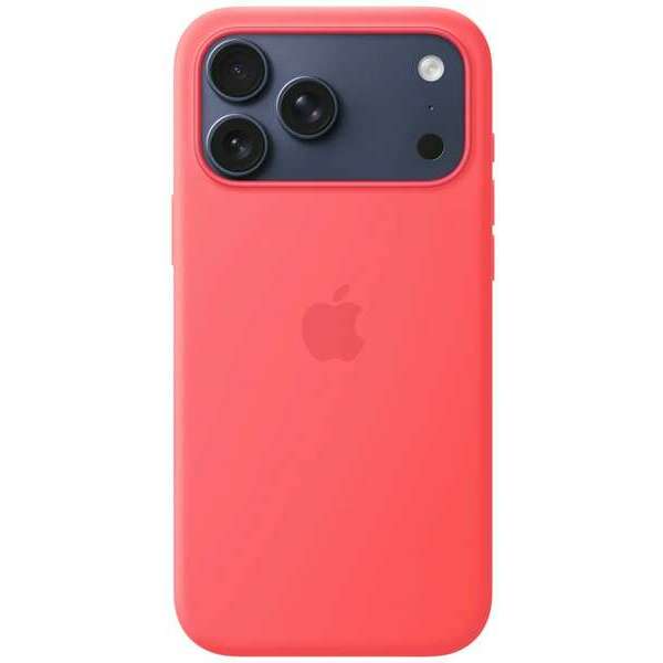 APPLE iPhone 17 Pro Max Silicone Case with MagSafe - Bright Guava (SEASONAL) mhw64zm/a