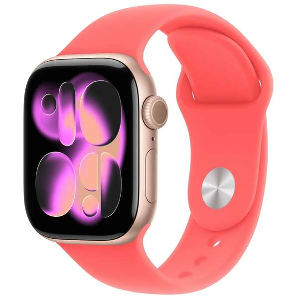 APPLE Watch 42mm Band: Bright Guava Sport Band - M/L (SEASONAL) mhyc4zm/a