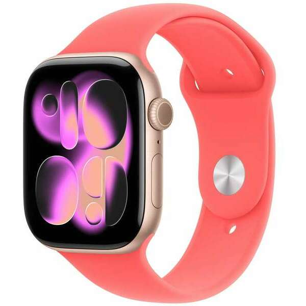 APPLE Watch 46mm Sport Band: Bright Guava Sport Band - S/M (SEASONAL) mhyh4zm/a