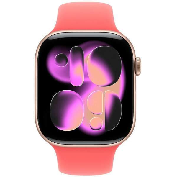APPLE Watch 46mm Sport Band: Bright Guava Sport Band - S/M (SEASONAL) mhyh4zm/a