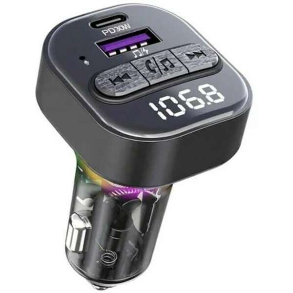 KETTZ FM Transmiter i Punjac Yare – QC3.1 + Type-C PD30W, LED