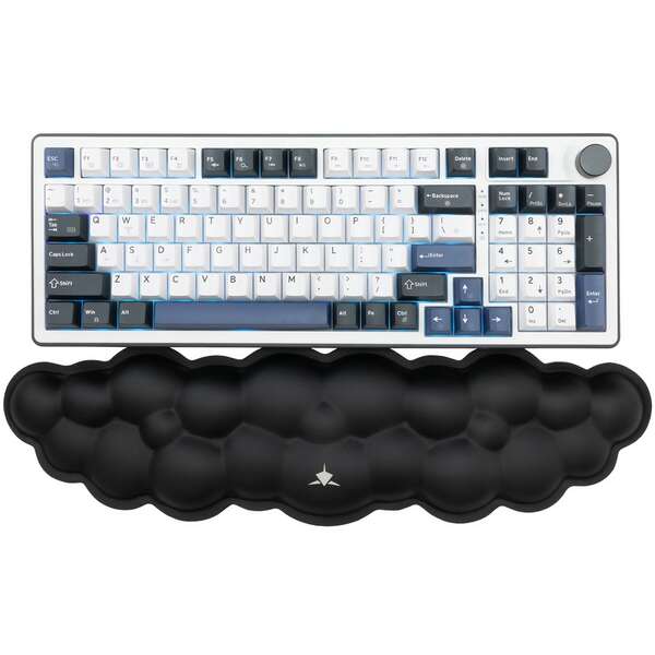 WHITE SHARK KP 011 CUMULUS Black, Keyboard Wrist Rest