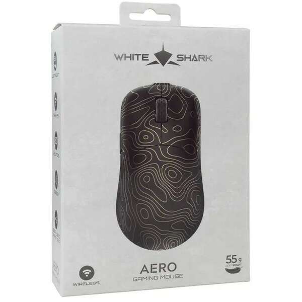 WHITE SHARK WGM 5015 AERO, Wireless Black / Gold