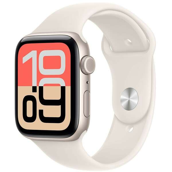 APPLE Watch SE 3 Cellular 44mm Starlight Aluminium Case with Starlight Sport Band - M/L mepf4rk/a
