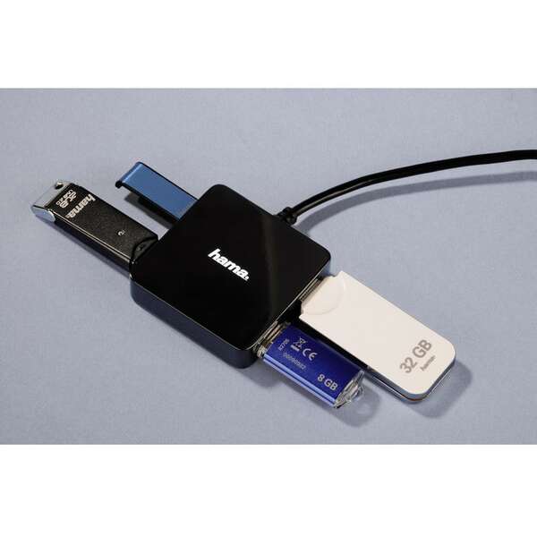 HAMA USB HUB 2.0 1:4 CRNI 21318