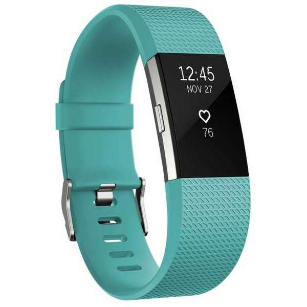 Fitbit FB407STEL-EU Charge 2 Teal Silver Large