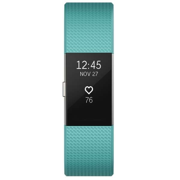 Fitbit FB407STEL-EU Charge 2 Teal Silver Large