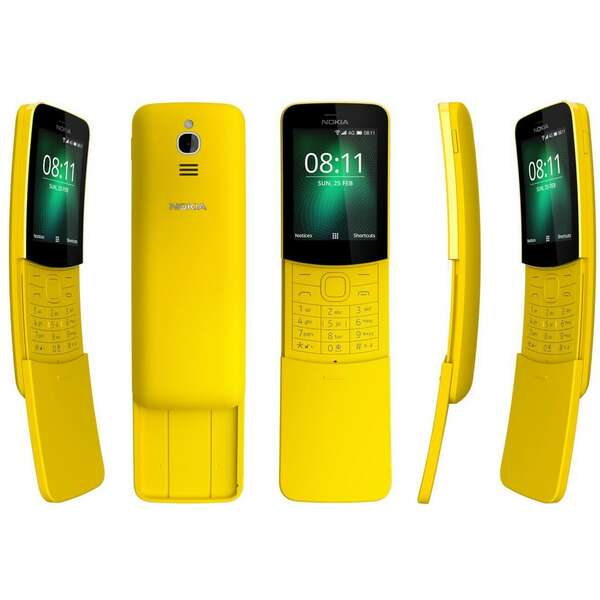 Nokia 8110 4G DS Yellow Dual Sim