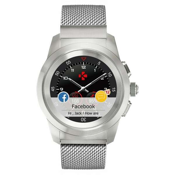 MYKRONOZ ZETIME ELITE PETITE  BRUSHED SILVER MILANESE