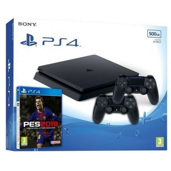 Sony PlayStation PS4 500GB + DS4 + PES 19