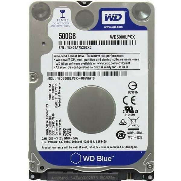 WD  SATA.2,5 500GB Blue WD5000LPCX
