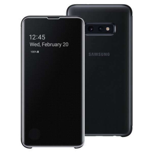 Samsung  S10 Lite crna Clear View stojeca futrola 
