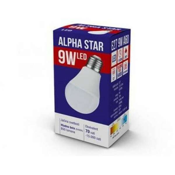 ALPHA STAR E27 9W HB 6400K
