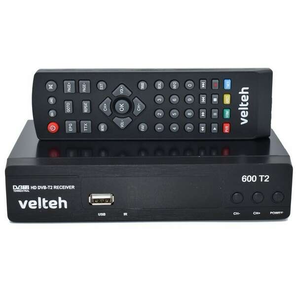 VELTEH 600T2 DVB-T2 prijemnik+RF+ HDMI 1m