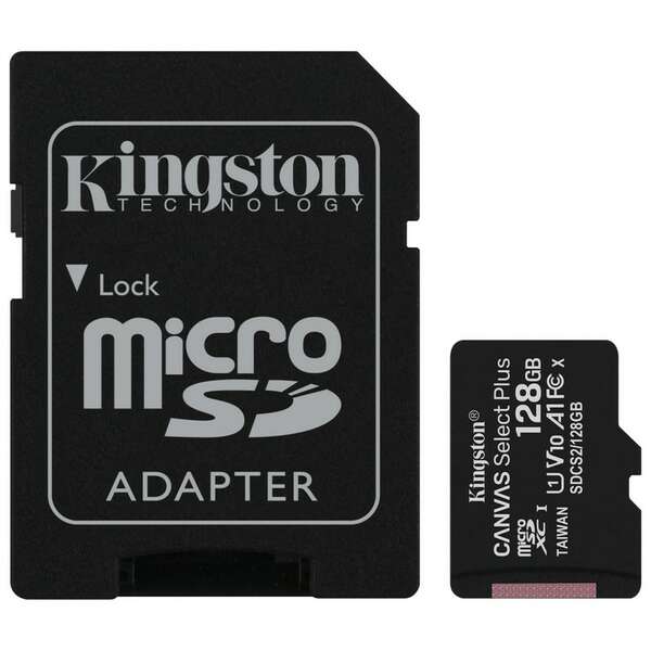 KINGSTON SDCS2/128GB UHS 1 + ADAPTER