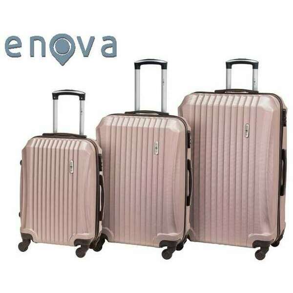 ENOVA ABS  SEVILLA Set kofera 55/65/75cm champagne