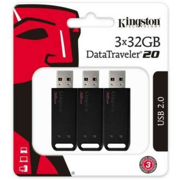 KINGSTON DT20/32GB-3P tropak 