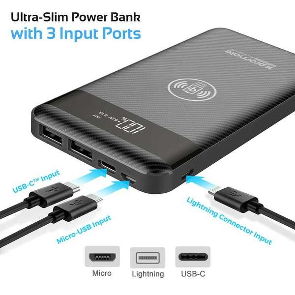 PROMATE AURAPACK-10 10000mAh crni