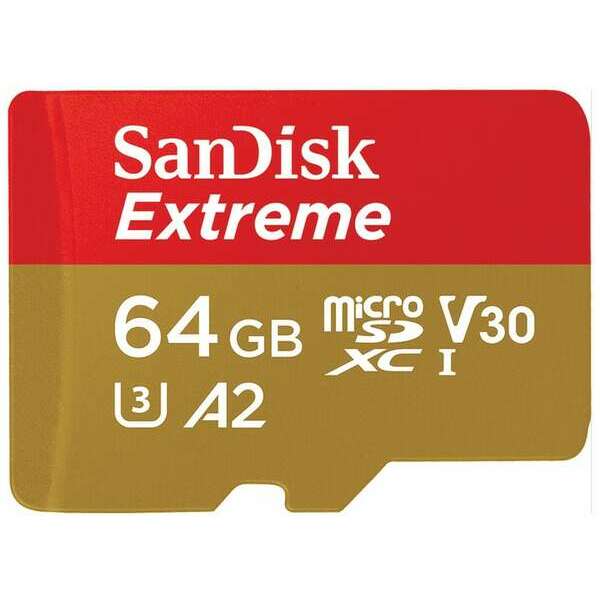 SANDISK SDXC 64GB SD Adapter 160MB/s A2