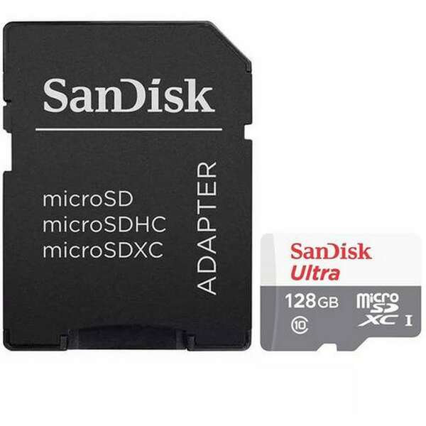 SANDISK SDXC 128GB 80MB/s Class 10 +Adap.