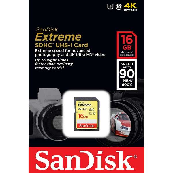 SANDISK SDHC 16GB Class 10 UHS-I U3