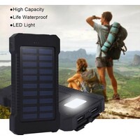 GEMBIRD Power bank Solar 12000mAh Black HRD-T12
