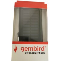 GEMBIRD Power bank Solar 12000mAh Black HRD-T12