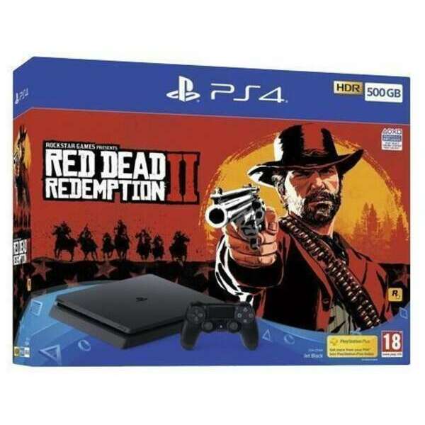 PlayStation PS4 500GB + Red Dead Redemption 2